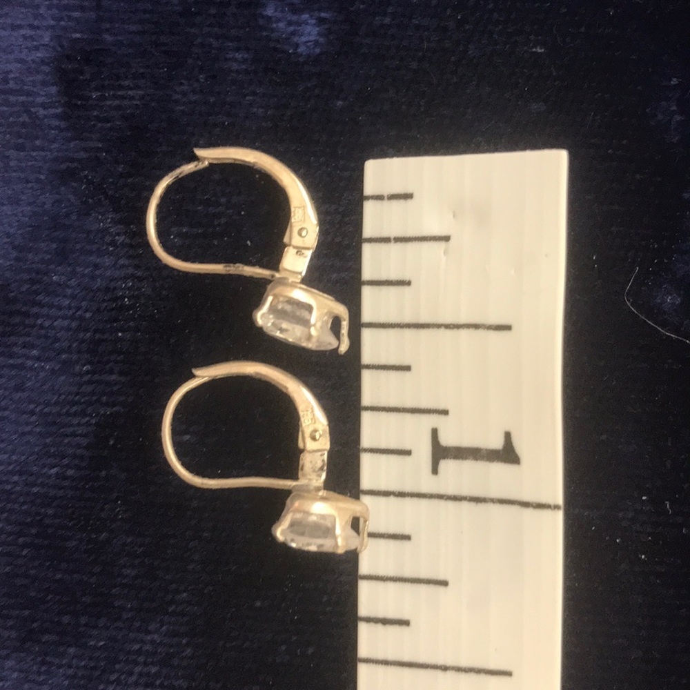 Vintage Earrings Stamped “HH”  Silver heart - Picture 5 of 6